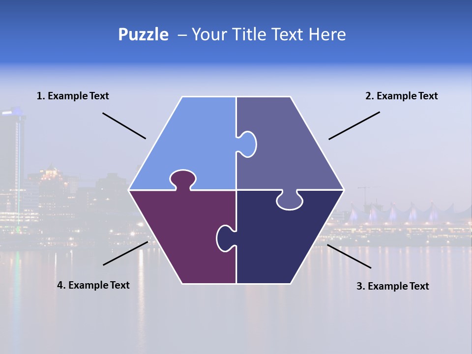 Park Skyscrapers Morning PowerPoint Template