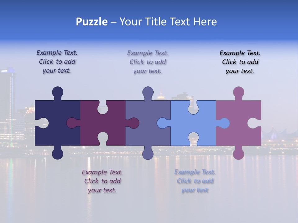 Park Skyscrapers Morning PowerPoint Template