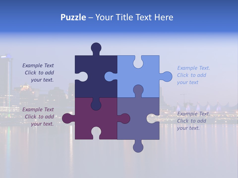 Park Skyscrapers Morning PowerPoint Template