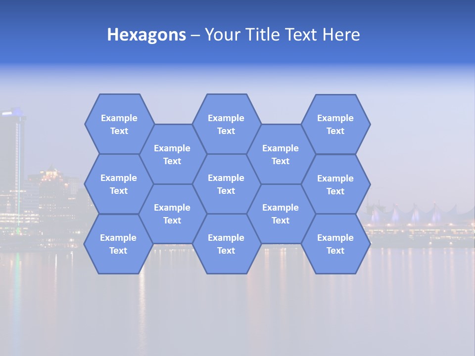 Park Skyscrapers Morning PowerPoint Template