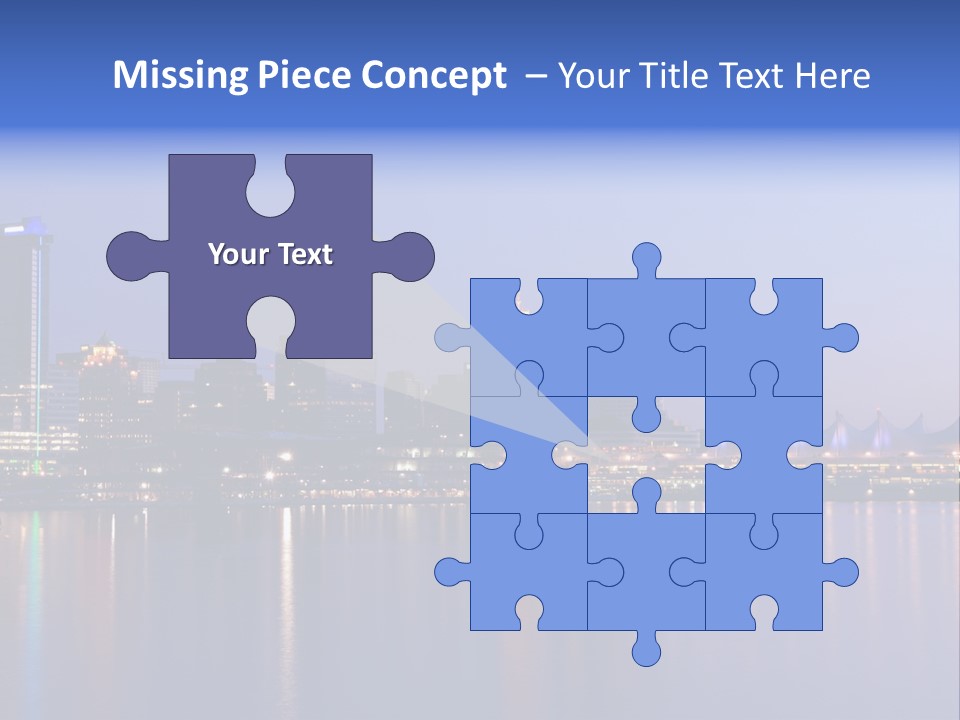 Park Skyscrapers Morning PowerPoint Template