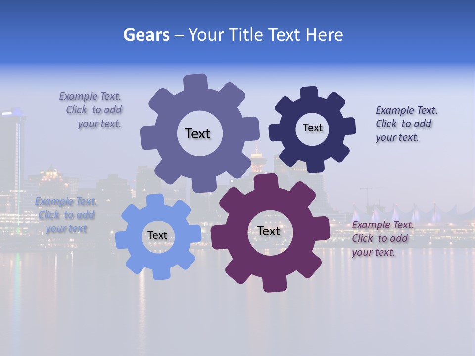 Park Skyscrapers Morning PowerPoint Template