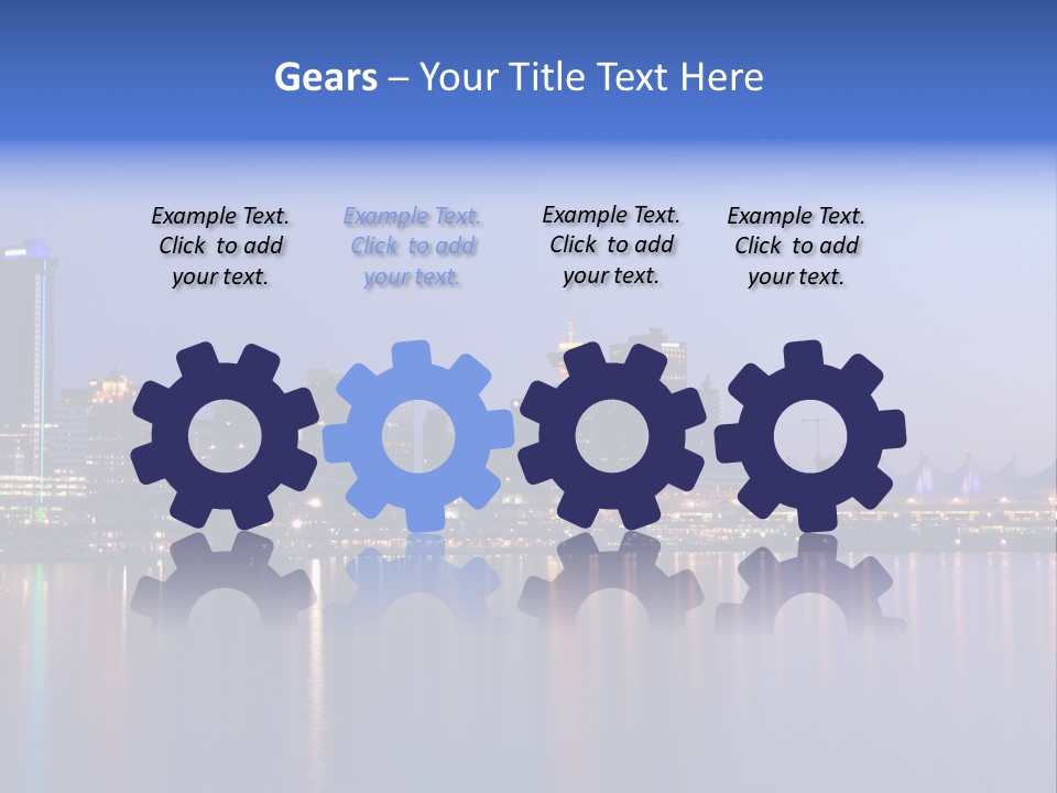 Park Skyscrapers Morning PowerPoint Template