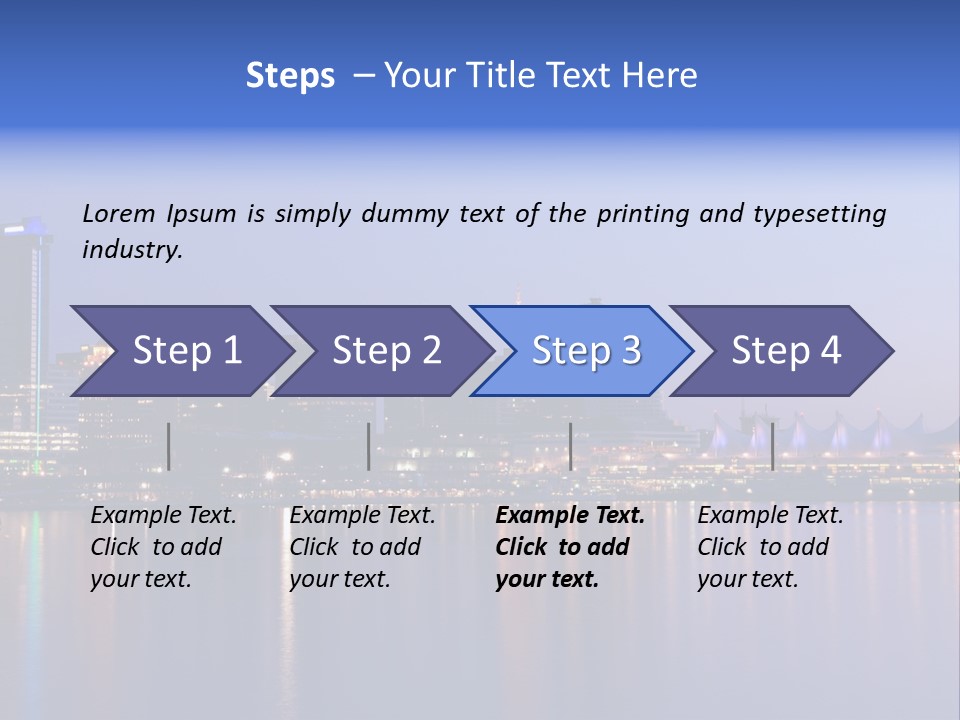 Park Skyscrapers Morning PowerPoint Template