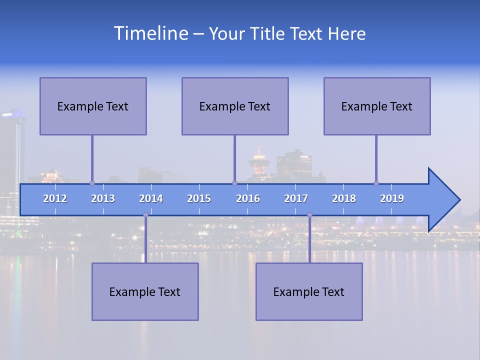 Park Skyscrapers Morning PowerPoint Template