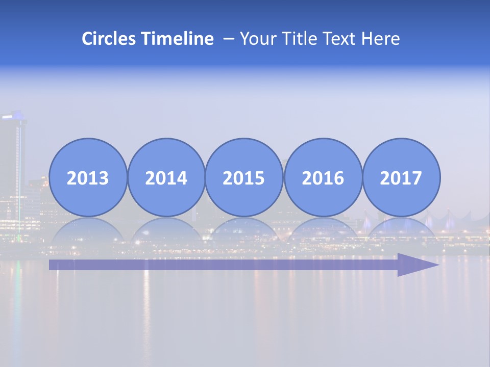 Park Skyscrapers Morning PowerPoint Template
