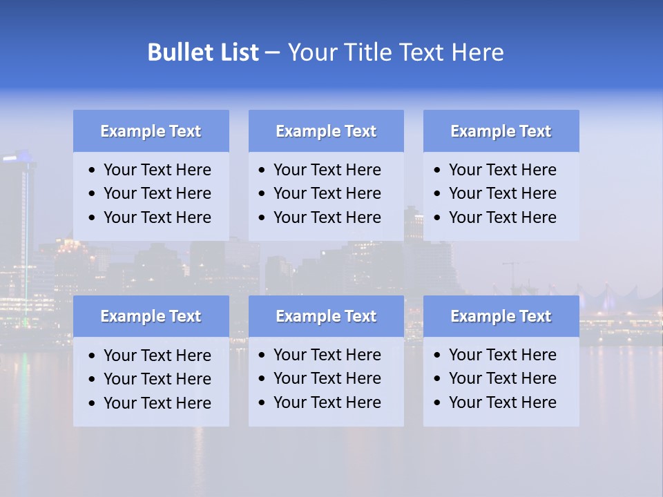 Park Skyscrapers Morning PowerPoint Template
