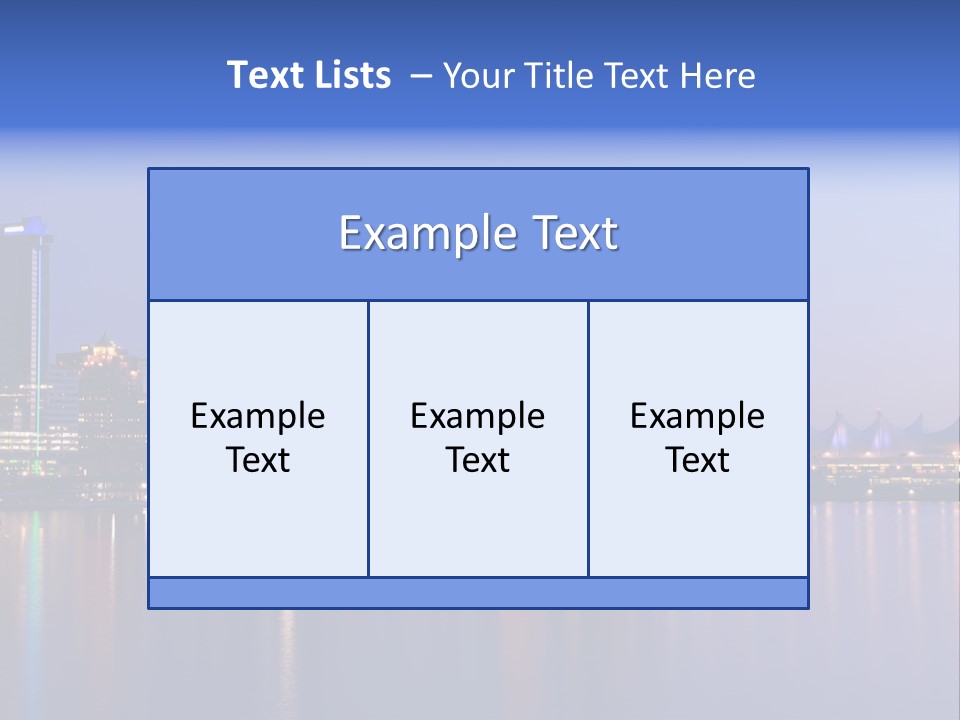 Park Skyscrapers Morning PowerPoint Template