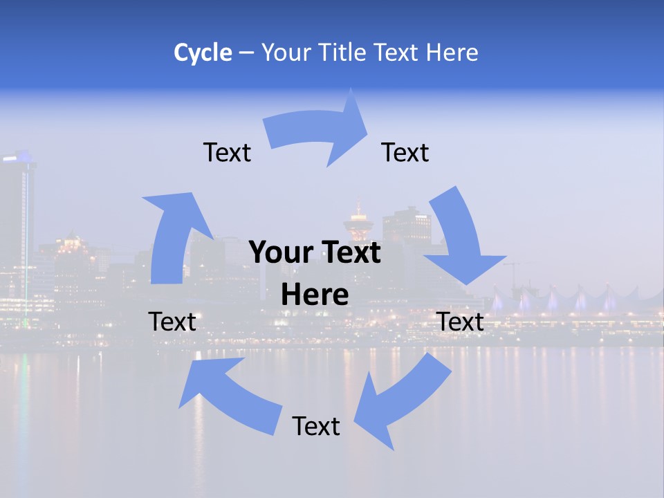 Park Skyscrapers Morning PowerPoint Template