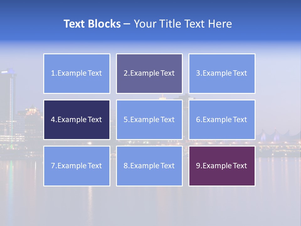 Park Skyscrapers Morning PowerPoint Template