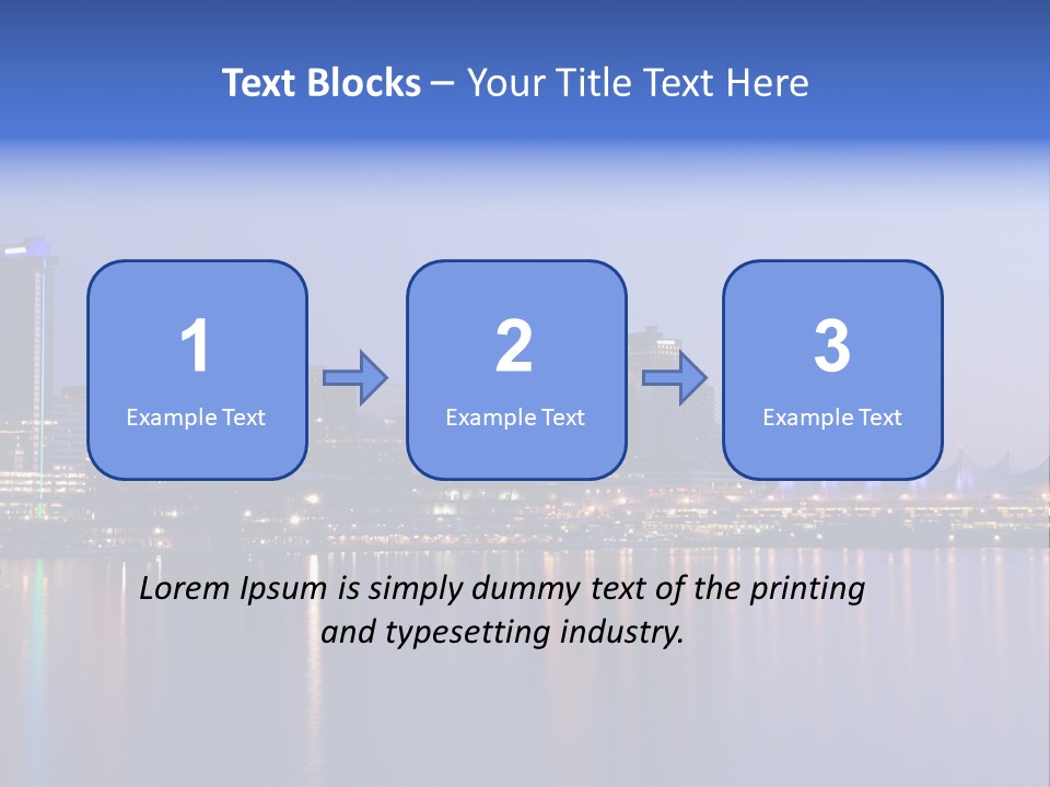 Park Skyscrapers Morning PowerPoint Template