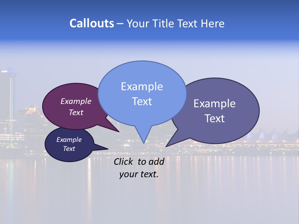 Park Skyscrapers Morning PowerPoint Template