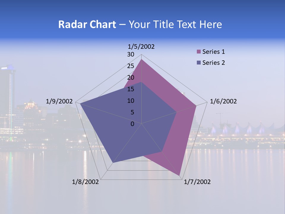Park Skyscrapers Morning PowerPoint Template