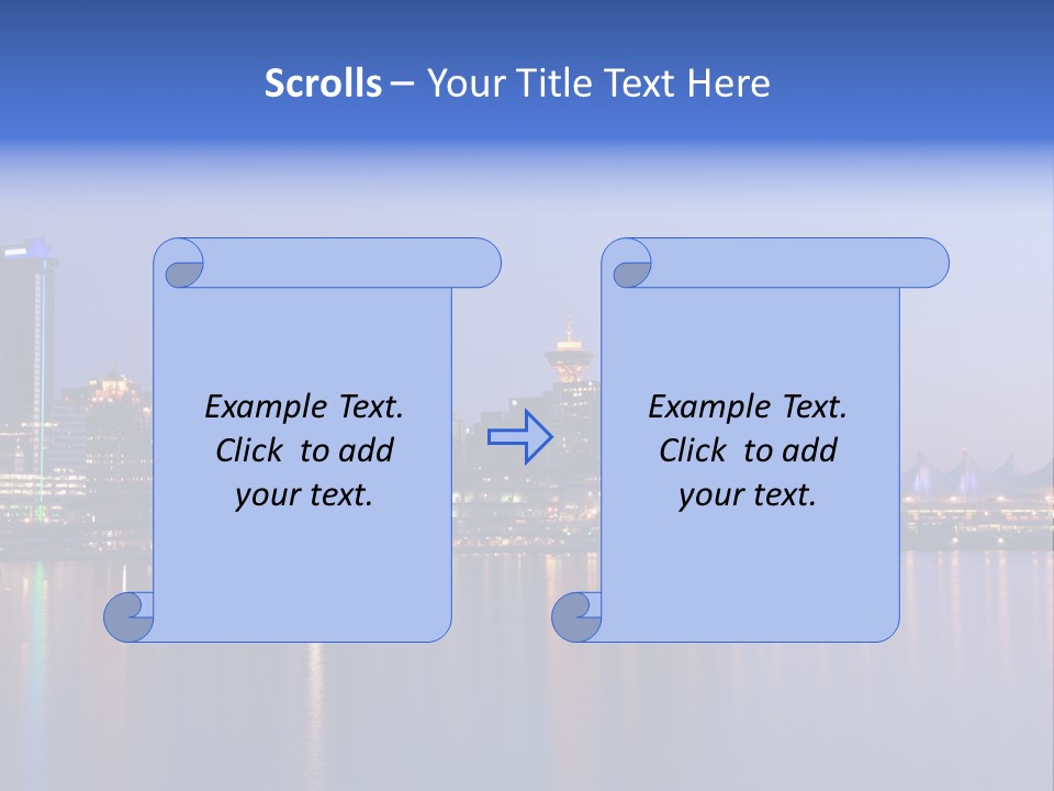 Park Skyscrapers Morning PowerPoint Template