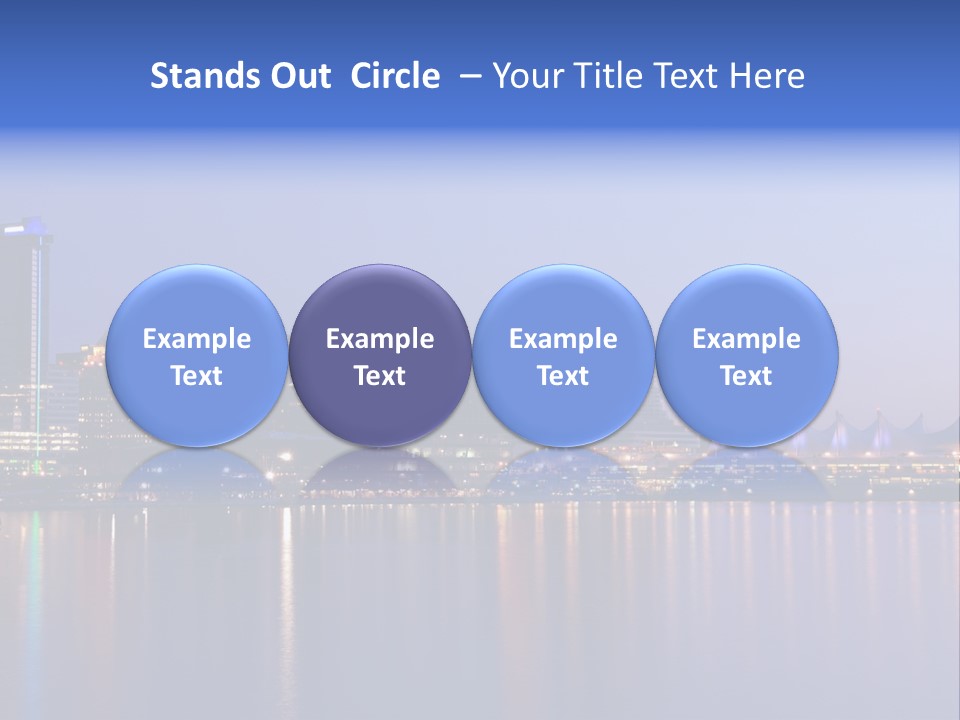 Park Skyscrapers Morning PowerPoint Template