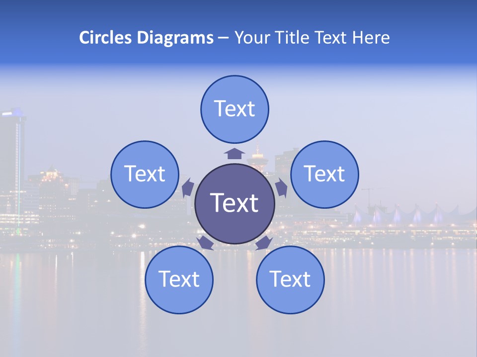 Park Skyscrapers Morning PowerPoint Template
