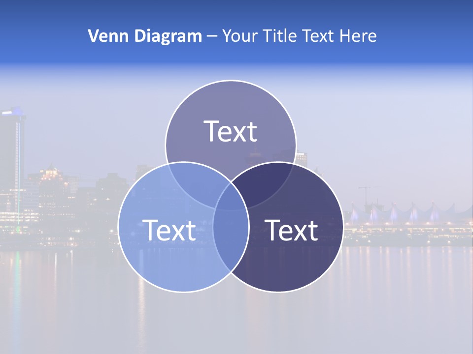 Park Skyscrapers Morning PowerPoint Template
