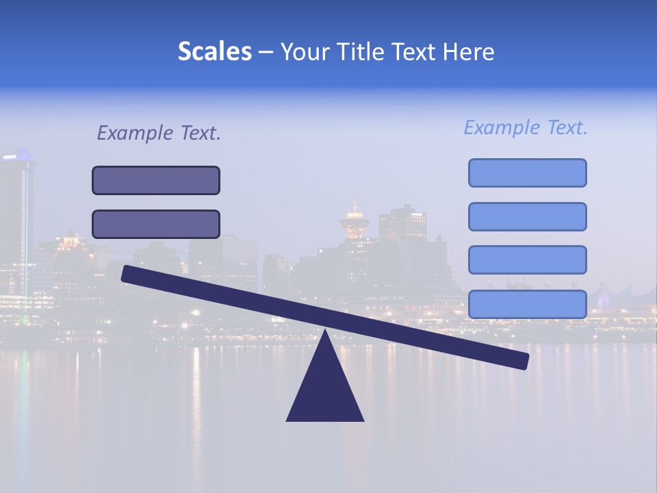 Park Skyscrapers Morning PowerPoint Template