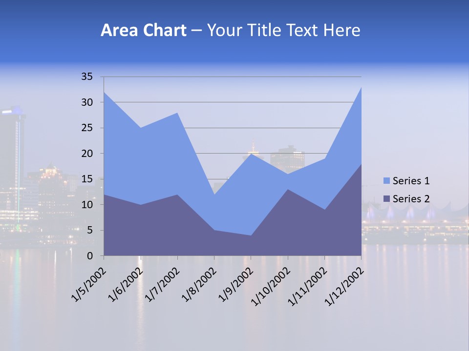 Park Skyscrapers Morning PowerPoint Template