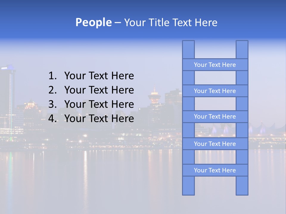 Park Skyscrapers Morning PowerPoint Template