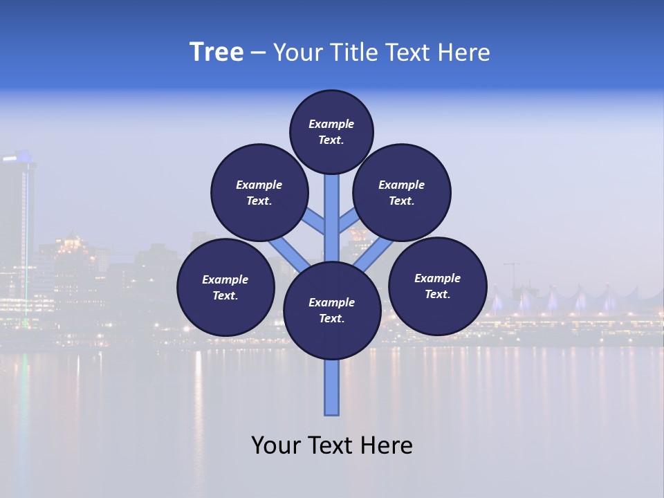 Park Skyscrapers Morning PowerPoint Template