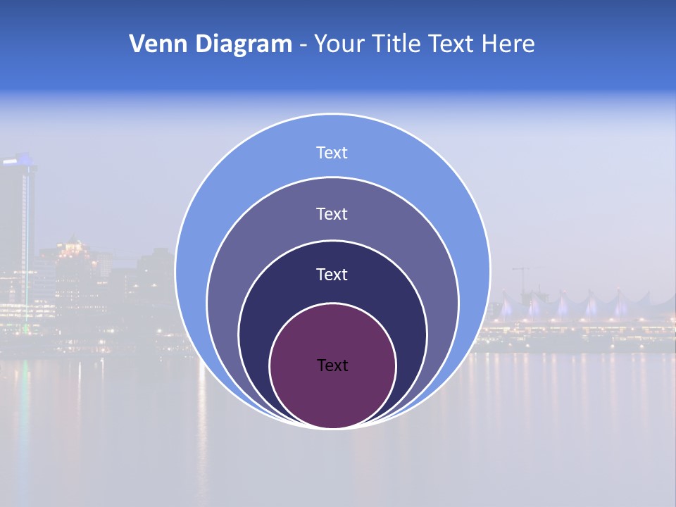 Park Skyscrapers Morning PowerPoint Template