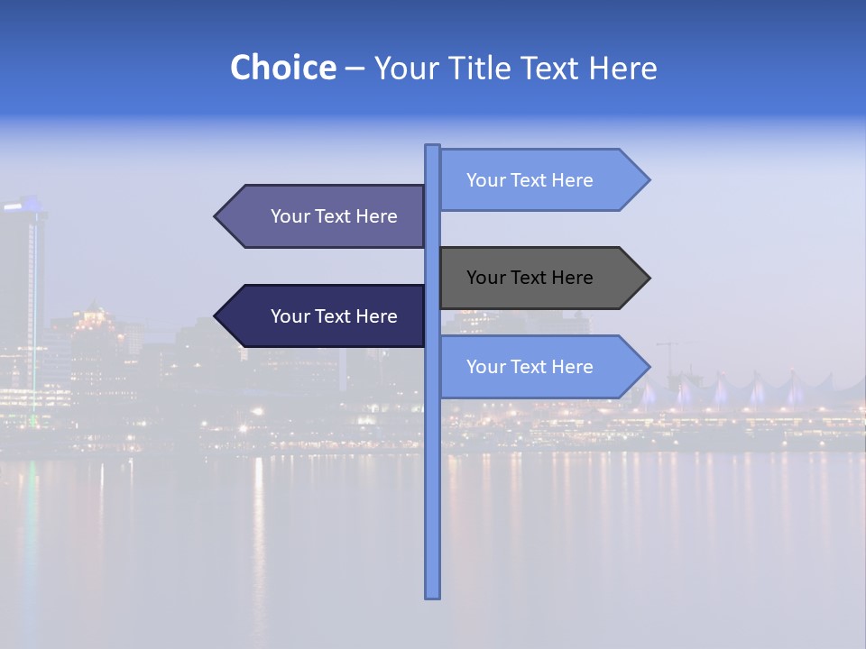 Park Skyscrapers Morning PowerPoint Template