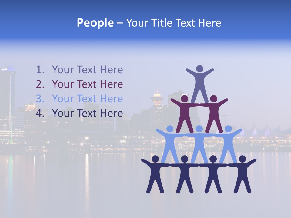 Park Skyscrapers Morning PowerPoint Template