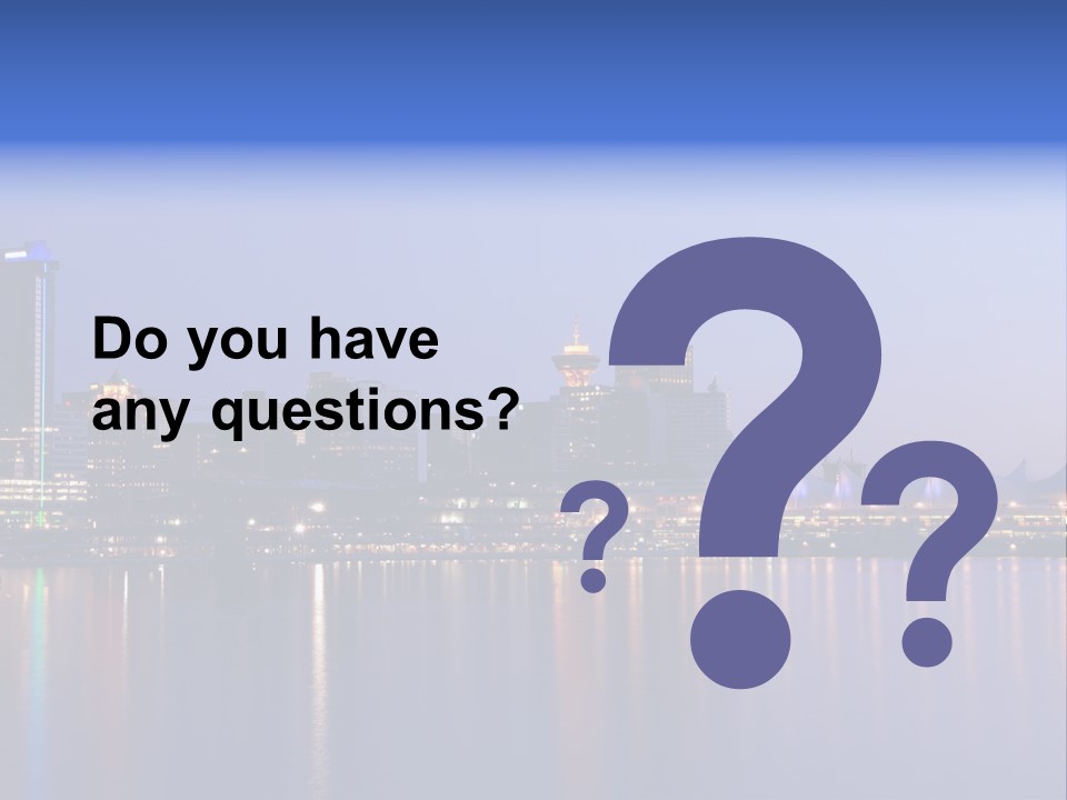 Park Skyscrapers Morning PowerPoint Template