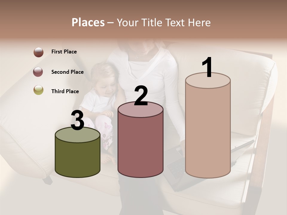 Businesswoman Relaxing Woman PowerPoint Template