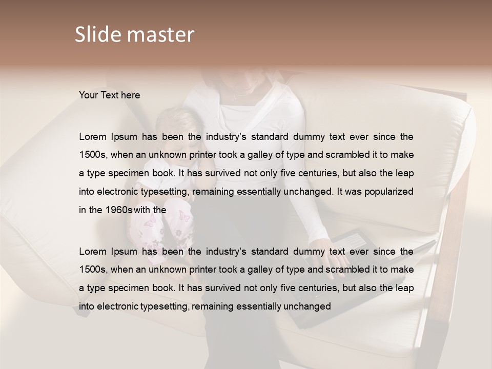 Businesswoman Relaxing Woman PowerPoint Template