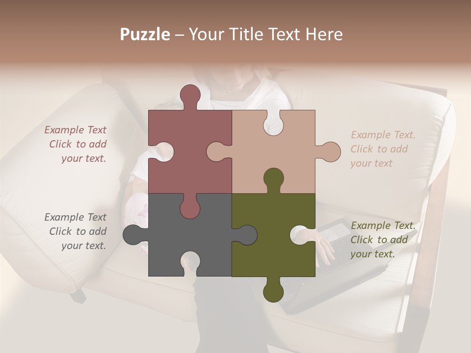 Businesswoman Relaxing Woman PowerPoint Template