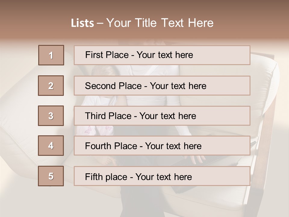 Businesswoman Relaxing Woman PowerPoint Template