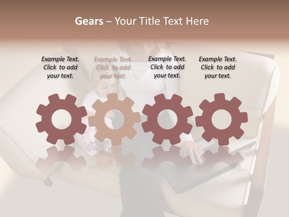 Businesswoman Relaxing Woman PowerPoint Template