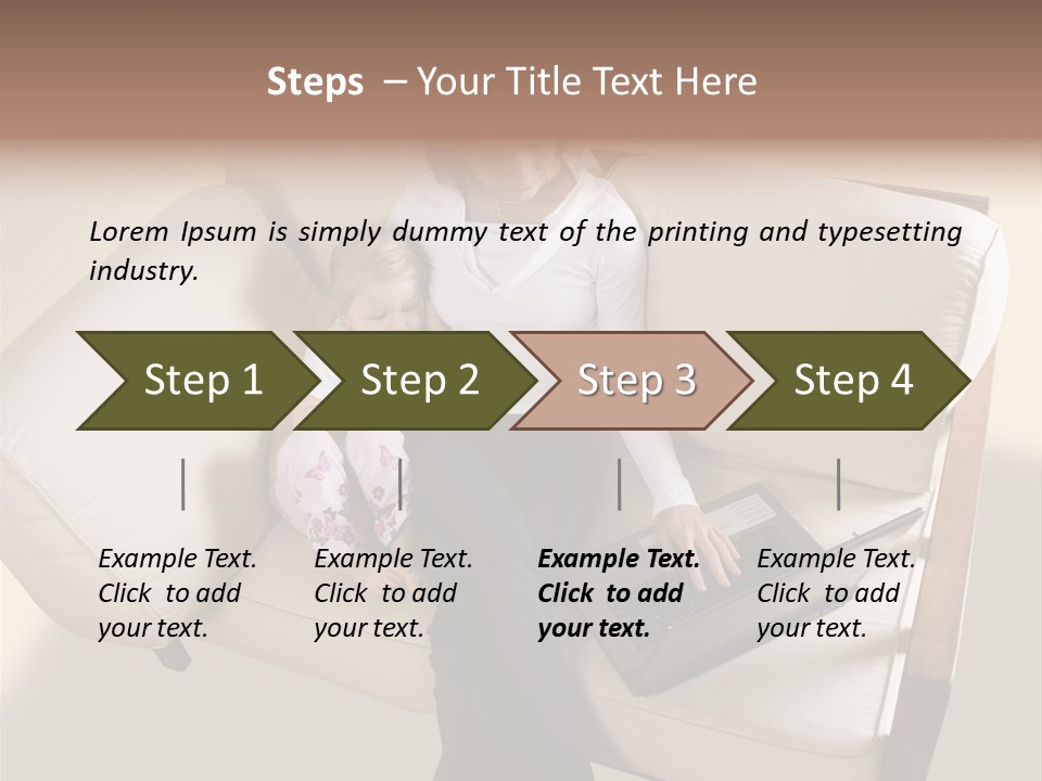 Businesswoman Relaxing Woman PowerPoint Template