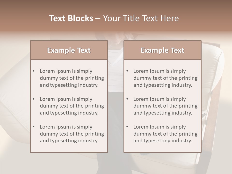 Businesswoman Relaxing Woman PowerPoint Template