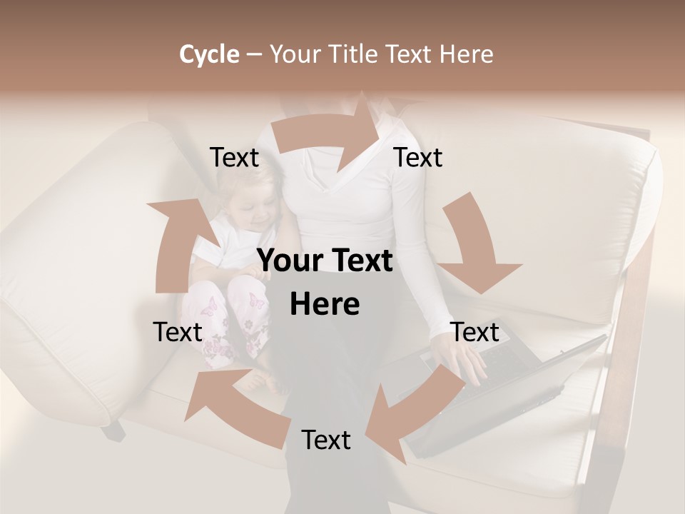 Businesswoman Relaxing Woman PowerPoint Template