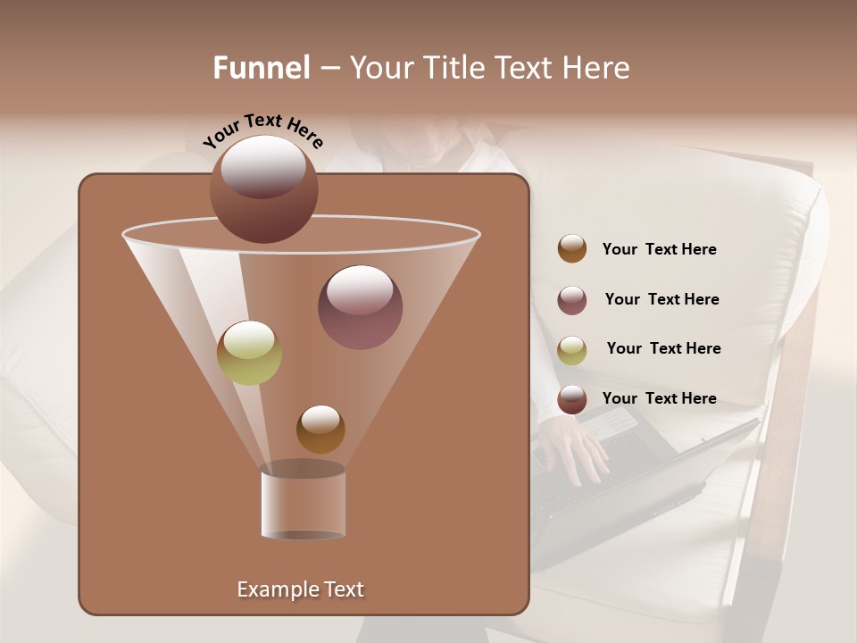 Businesswoman Relaxing Woman PowerPoint Template