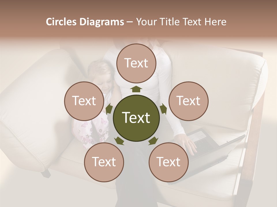 Businesswoman Relaxing Woman PowerPoint Template