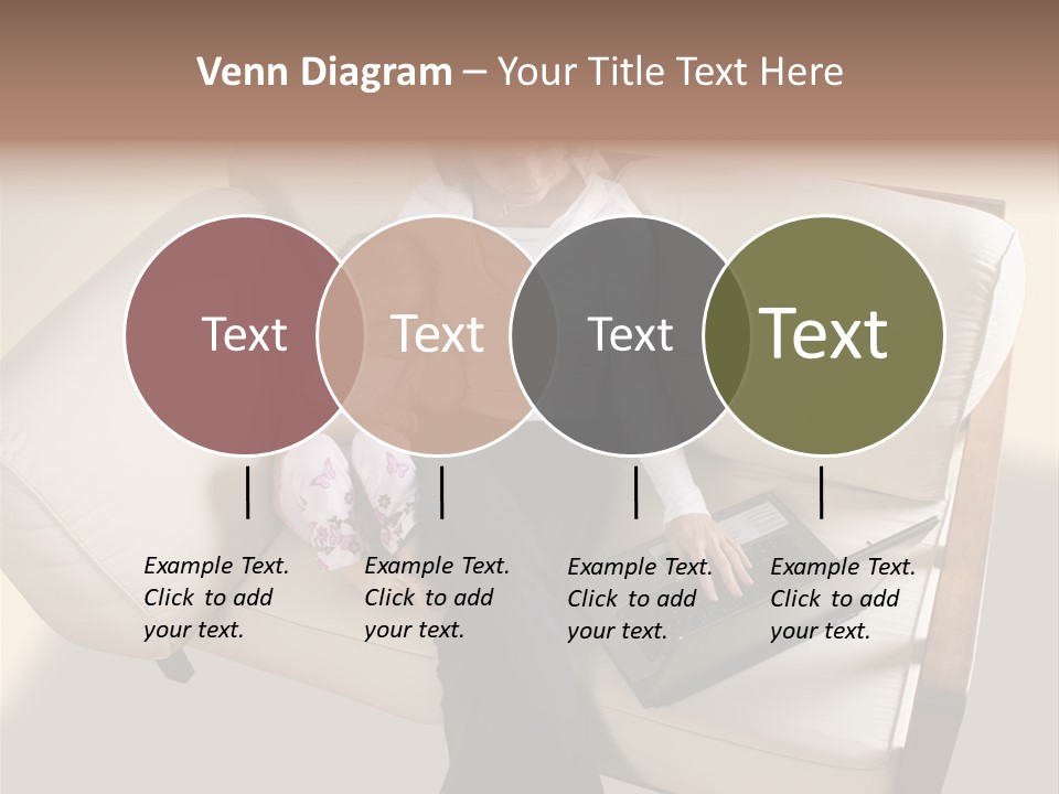 Businesswoman Relaxing Woman PowerPoint Template