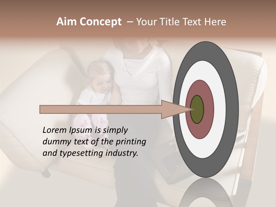 Businesswoman Relaxing Woman PowerPoint Template