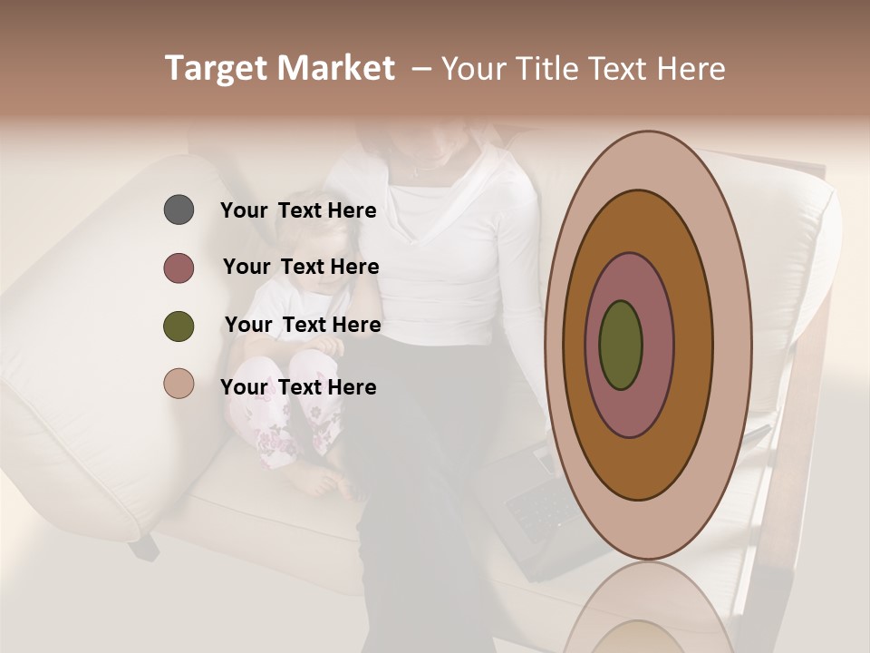 Businesswoman Relaxing Woman PowerPoint Template