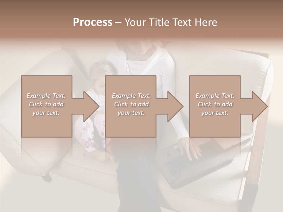 Businesswoman Relaxing Woman PowerPoint Template