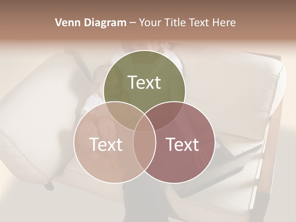 Businesswoman Relaxing Woman PowerPoint Template