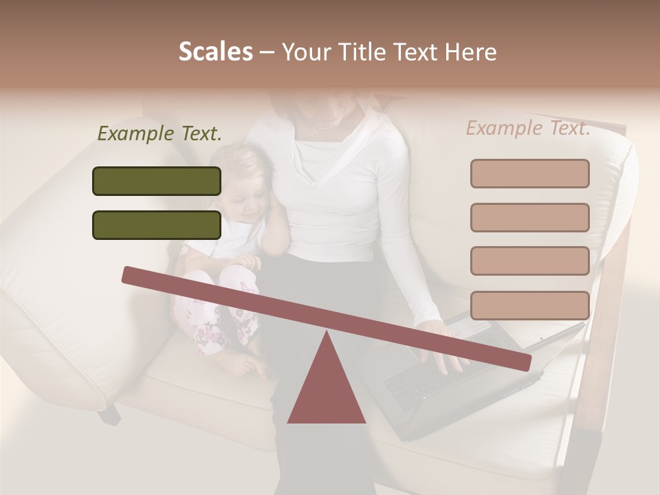 Businesswoman Relaxing Woman PowerPoint Template