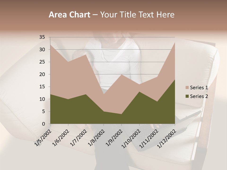 Businesswoman Relaxing Woman PowerPoint Template