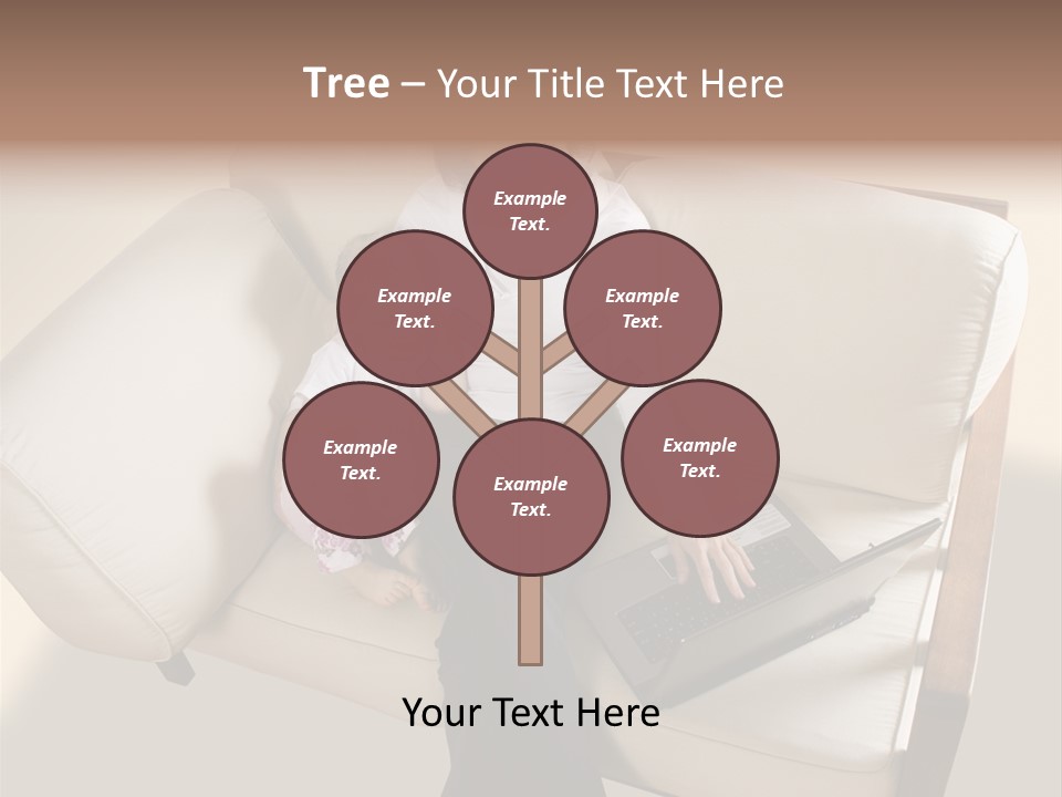 Businesswoman Relaxing Woman PowerPoint Template