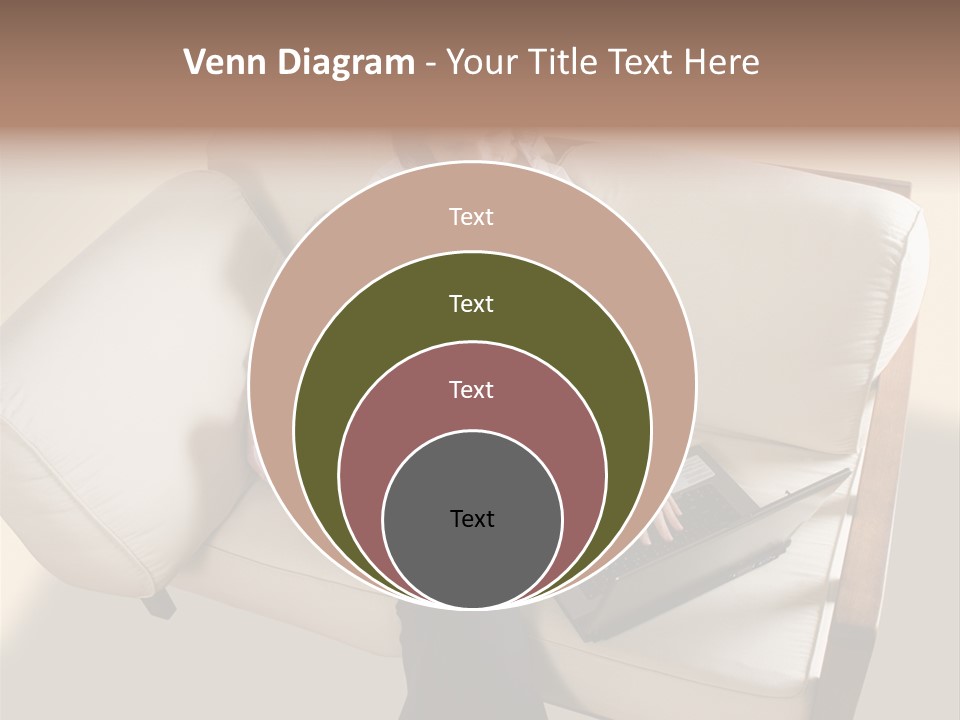 Businesswoman Relaxing Woman PowerPoint Template