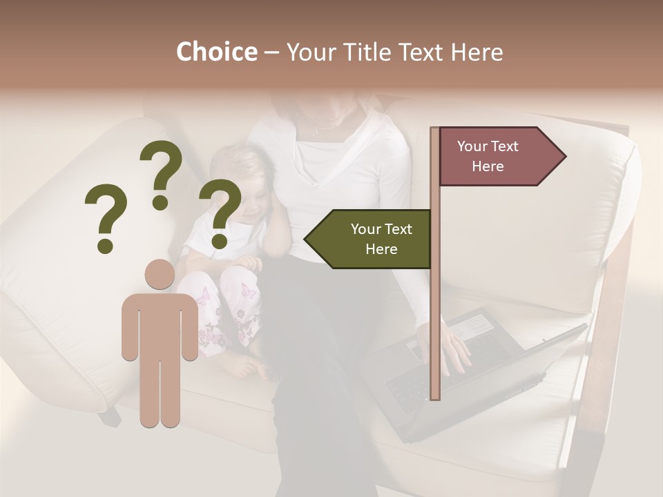 Businesswoman Relaxing Woman PowerPoint Template