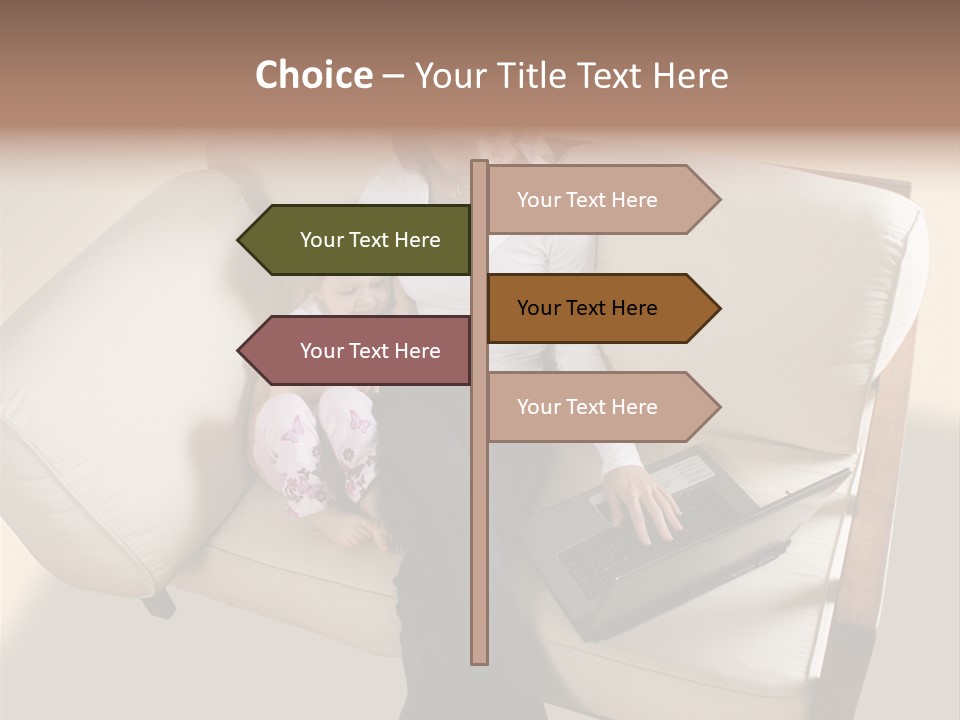 Businesswoman Relaxing Woman PowerPoint Template